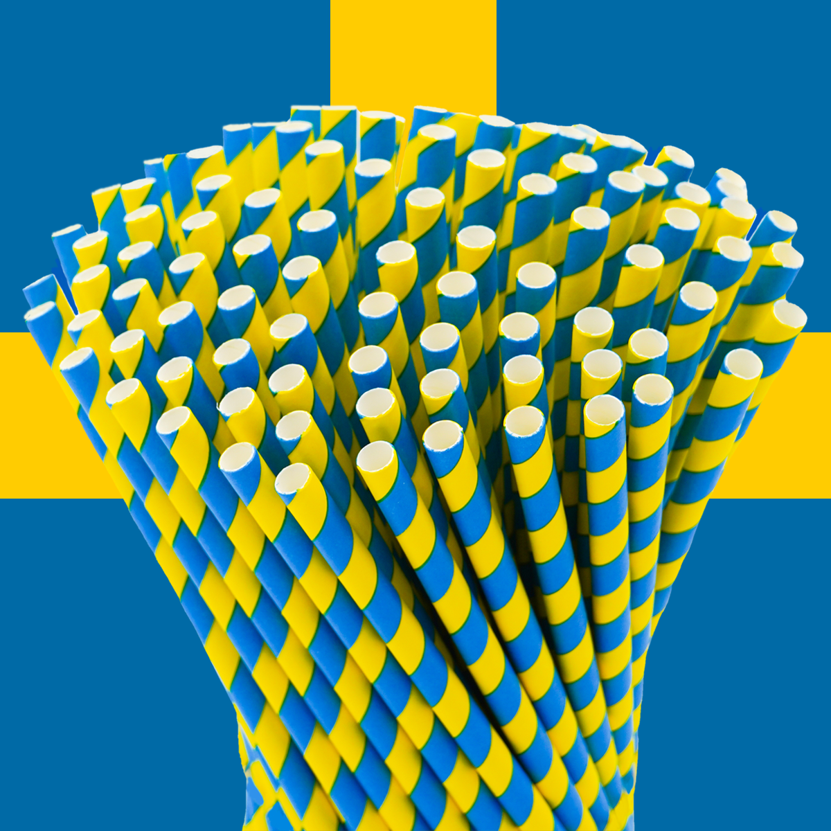 100 Papier Strohhalme