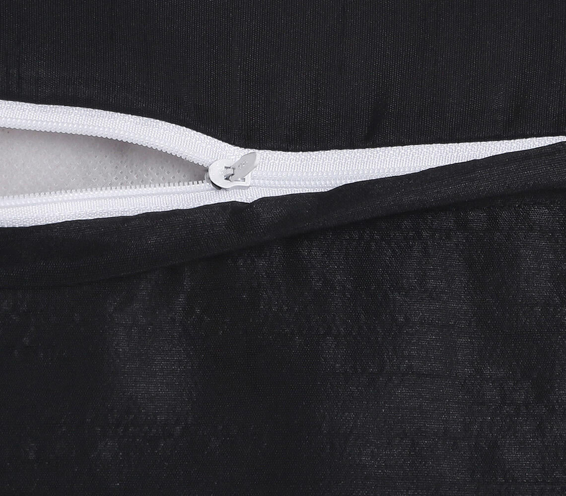 Kissen schwarz gold, Handbestickt, 40 x 40 cm | 2 Stück