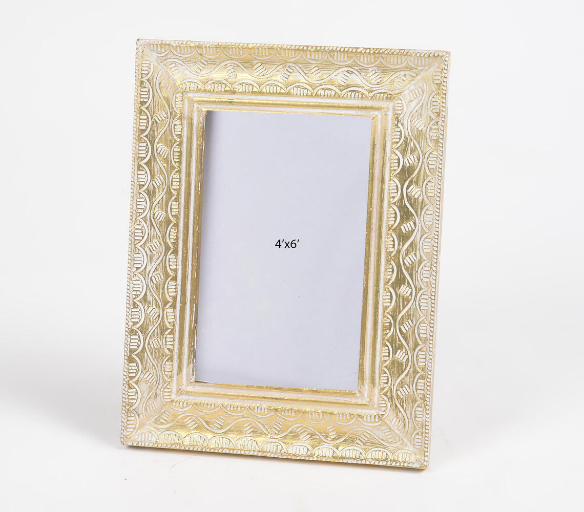 TradiNB Fotorahmen gold-farben, orientalisch, für Fotos bis 10 x 15 cm