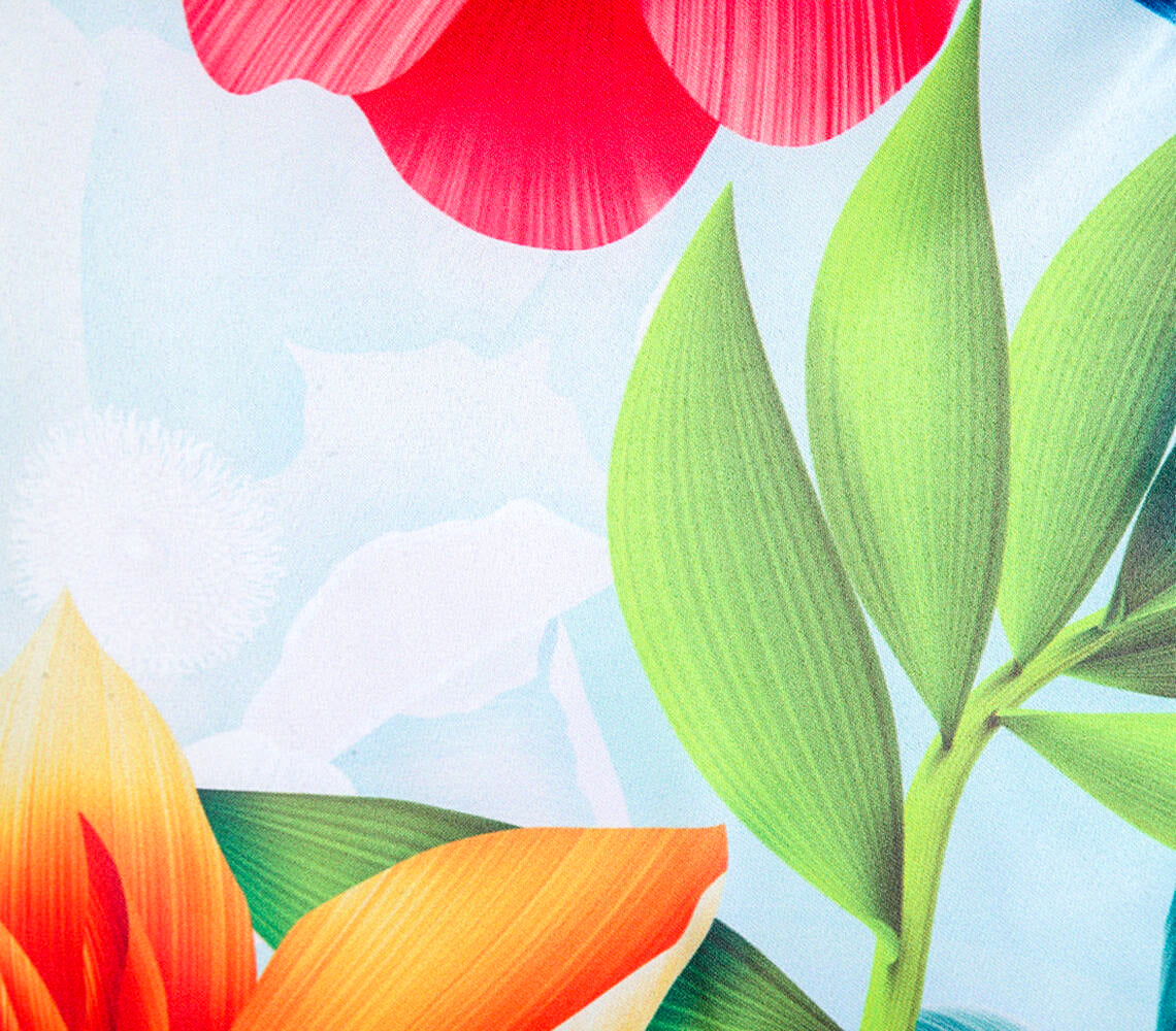 Kissen, Blumen Muster, 40 x 40 cm | 2 Stück