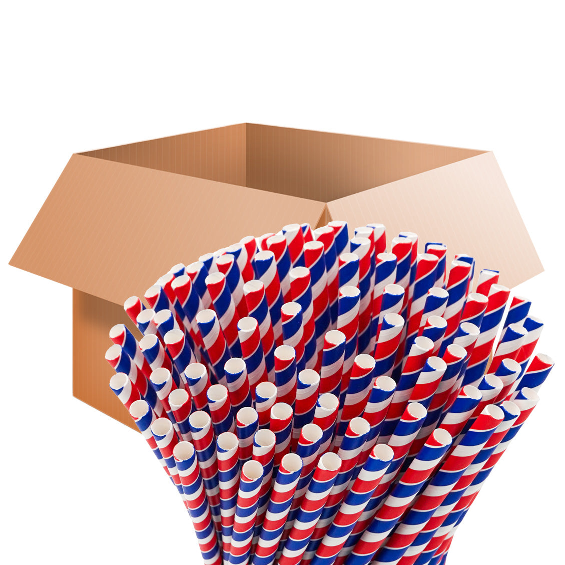 9.000 Papier Strohhalme "Frankreich" LANG 23 cm