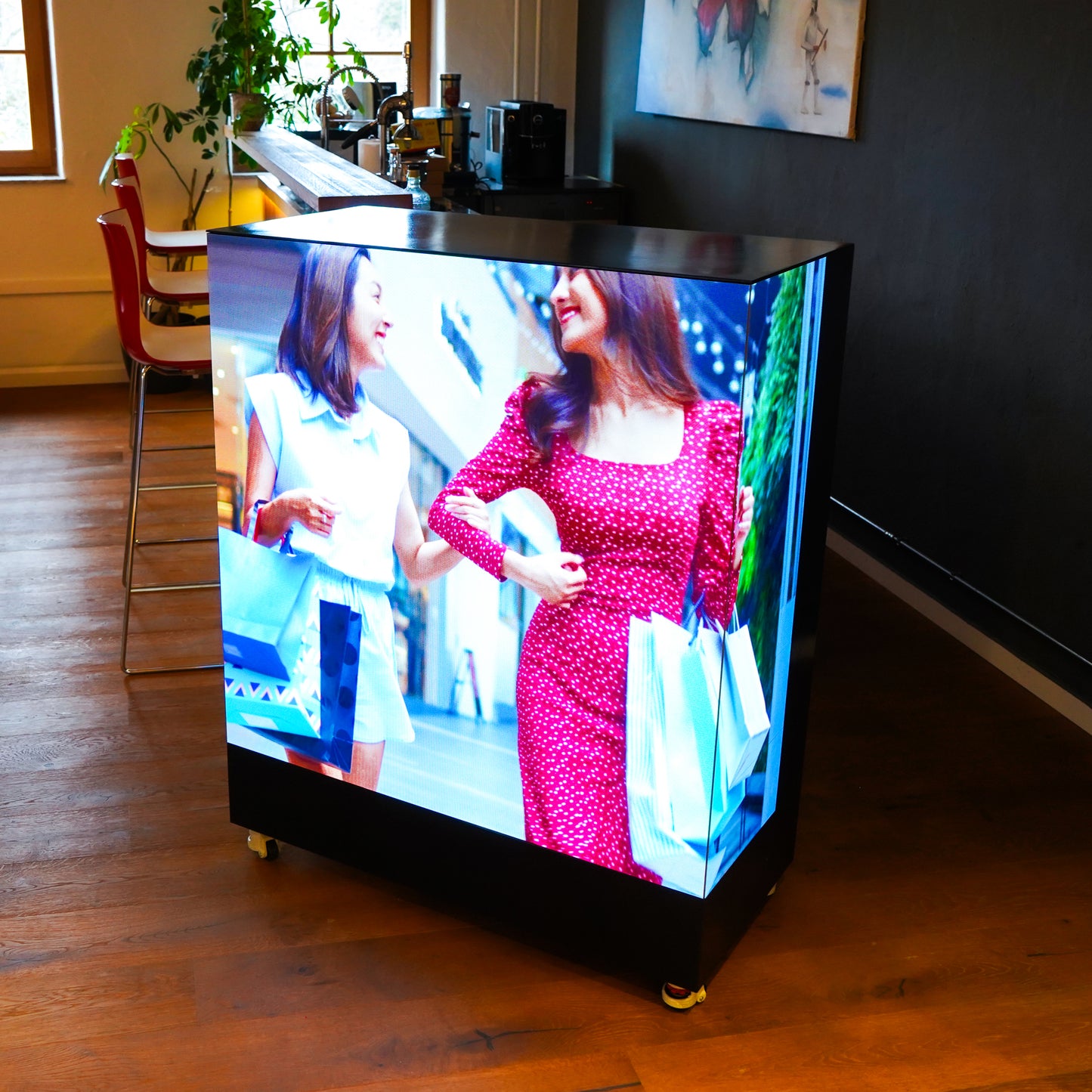 LED Video Counter mit Video Display 270 Grad (3 Seiten)