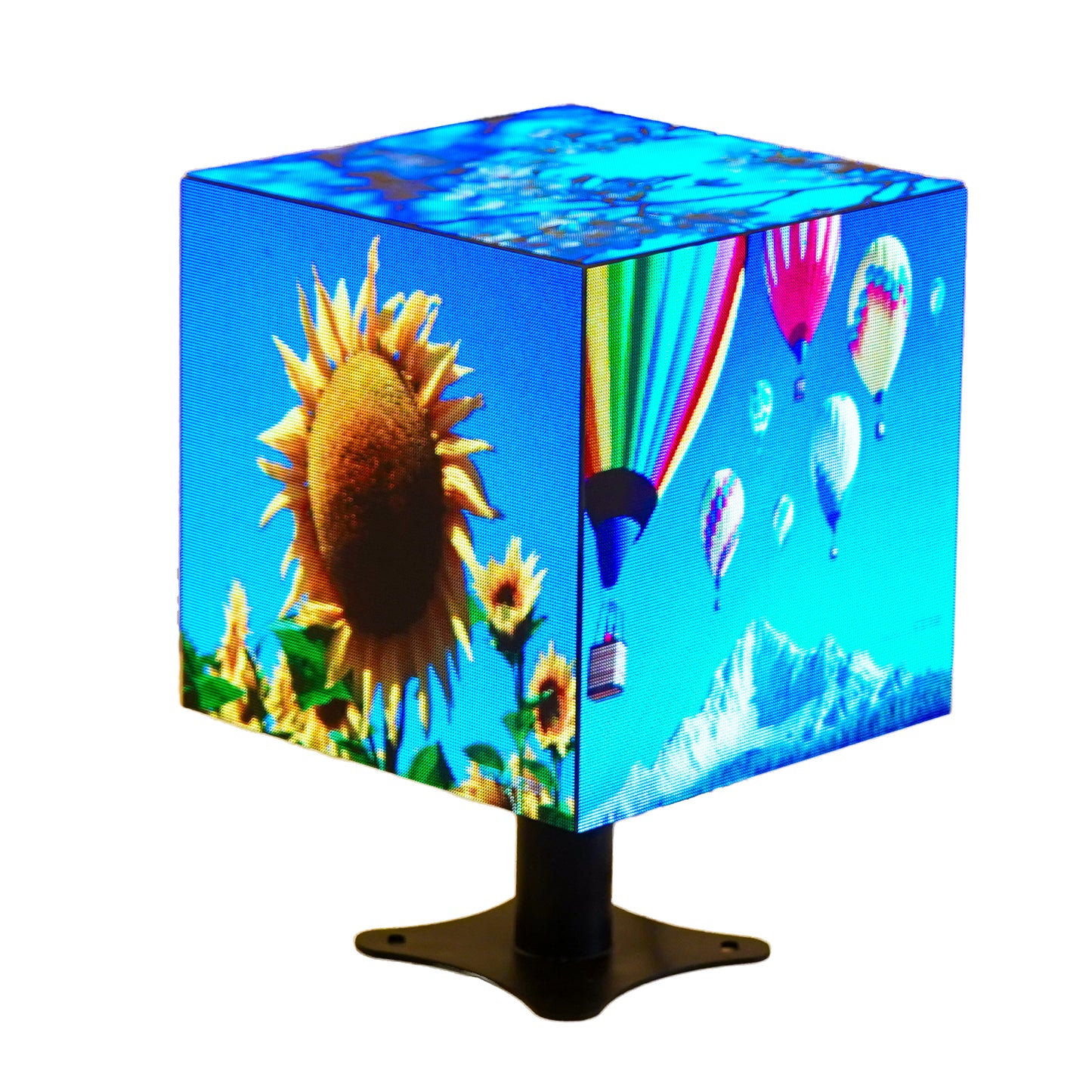 LED 3D Cube Video Display 360 Grad