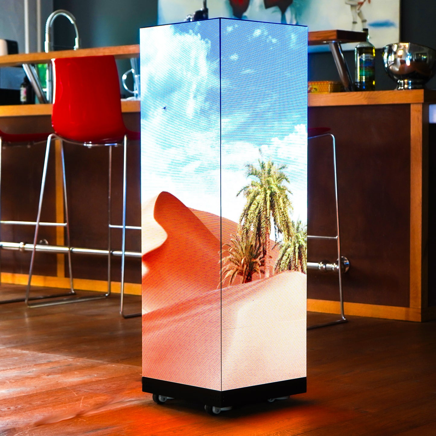 LED Cube Video Display 360 Grad
