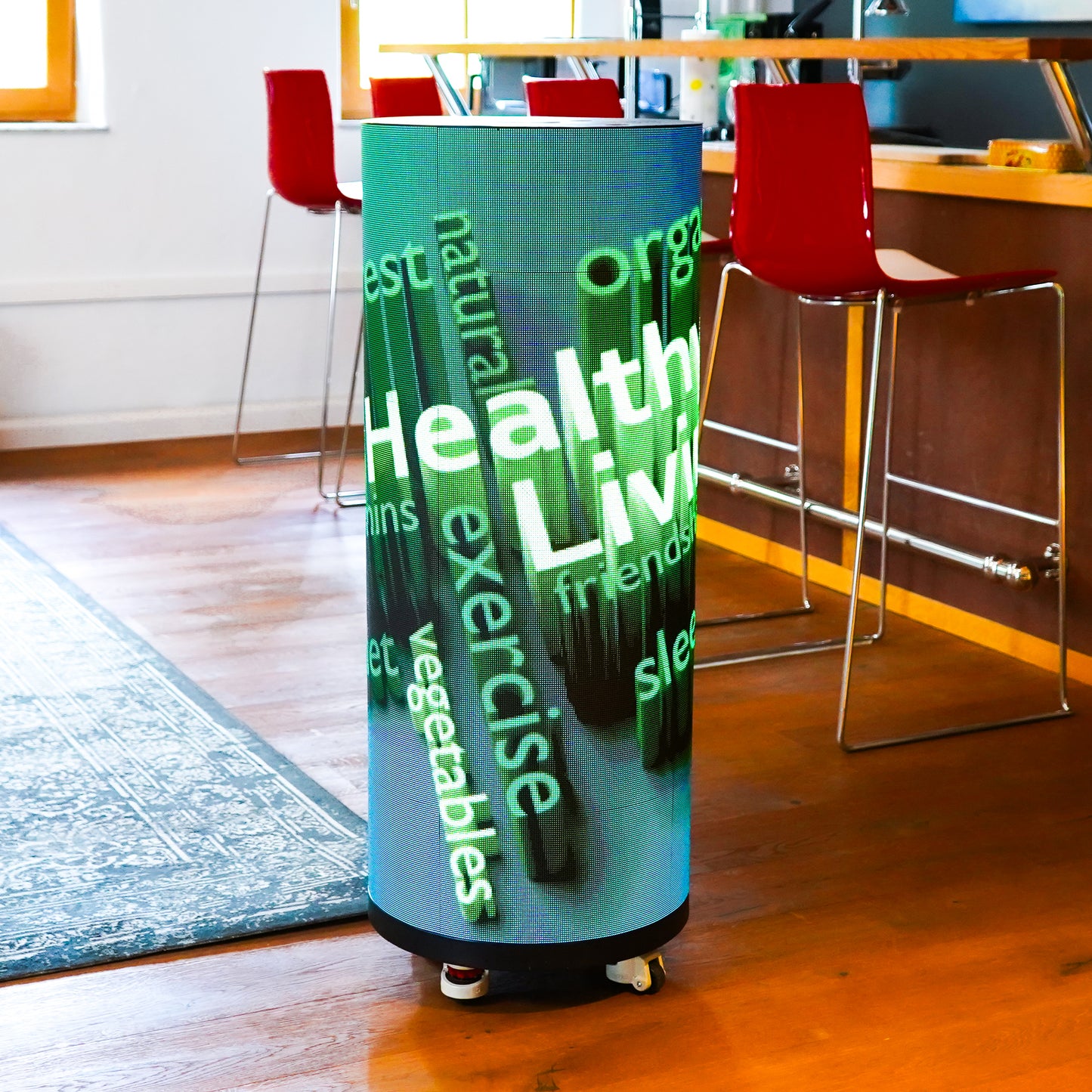 LED Pillar Video-Säule 360 Grad (rund)