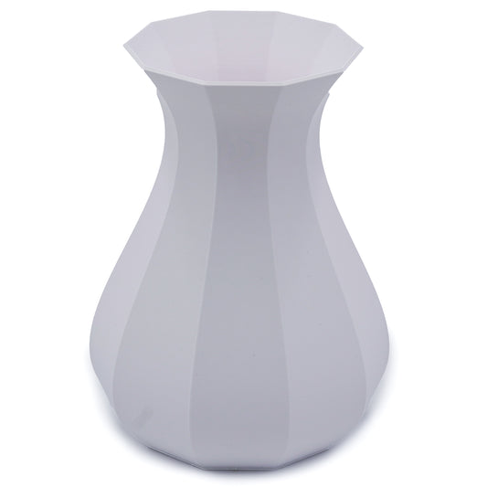 Vase weiß aus 3D-Druck-Kunststoff