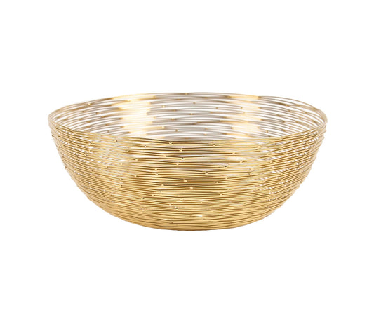 elegante Servierschale goldfarben -  26cm Schale