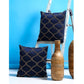 Kissen royal-blau, Handbestickt, 40 x 40 cm | 2 Stück